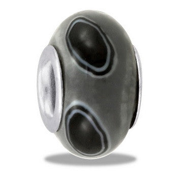 Bead, Fimo, Gray, Set/2