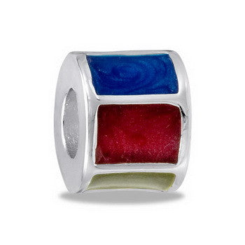 Barrel Blue/Red/Green Stripe, Set/2