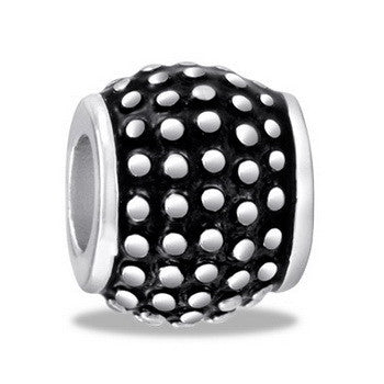 Bead, Black Dimples, Set/2