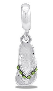 Dangle, Flip Flop, Silver, Set/2