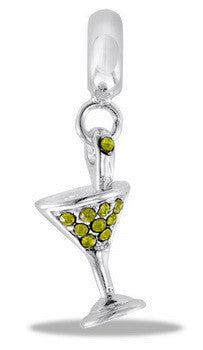 Dangle, Martini Lime CZ, Set/2