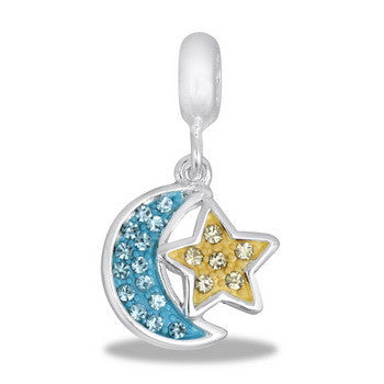 Dangle, CZ Moon & Star, Set/2