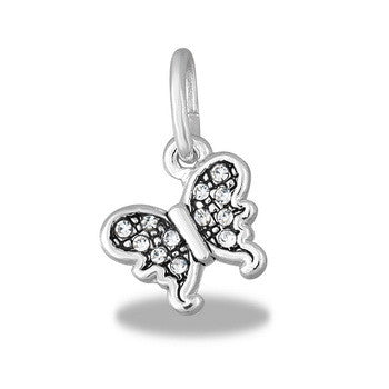 Charm, Butterfly, CZ, Set/2