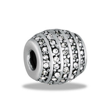 Spacer, Decorative CZ, Set/2