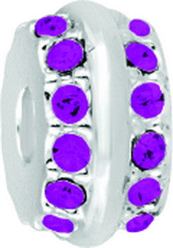 DBI Spacer, 2 Row CZ June Spacer, Set/2