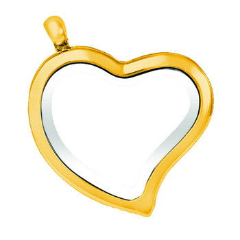 Locket Head, Gold Heart, Set/3