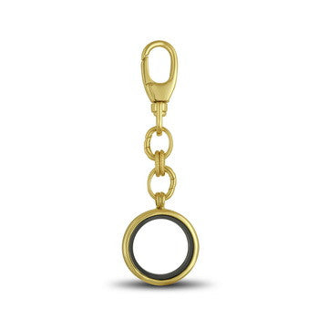 Key Chain, Gold Round, Set/3