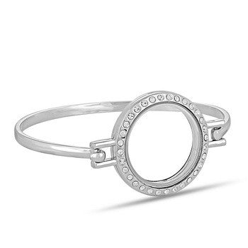 FHL Bangle Bracelet, Round CZ Set/3