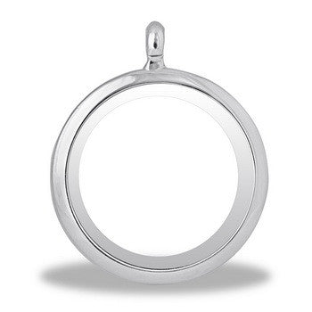 Locket Head, Round, Silver, Twisted, Set/3