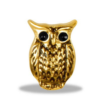 Charm, Gold Owl, Set/3