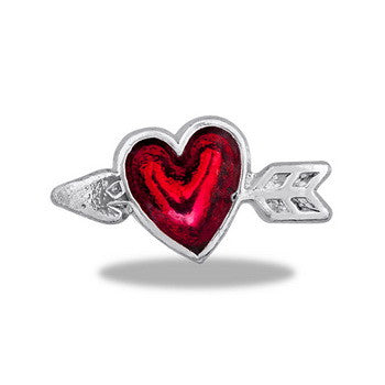 Charm, Heart w/Arrow, Set/3