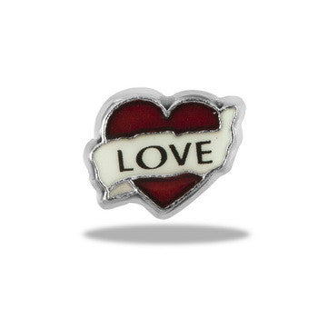 Charm, "Love" Heart, Set/3