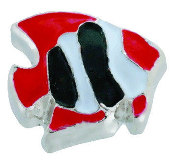 Charm, Fish, Red/Black, Set/3