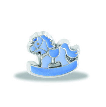 Charm, Blue Rocking Horse, Set/3