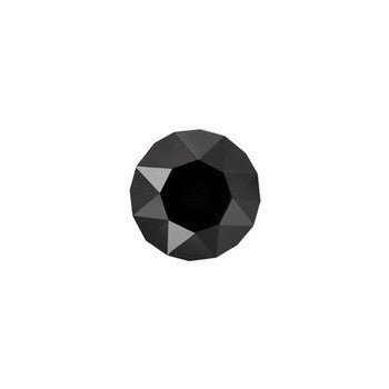 FH Charm, Black Round CZ Crystal, Set/3