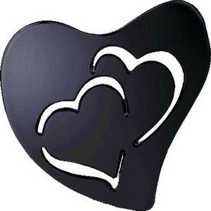 Disk, Gunmetal, Double Heart on Heart, Set/2