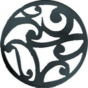 Disk, Gunmetal, Paisley Round, Set/2