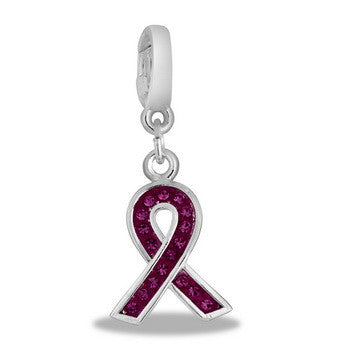 Drop, Pink CZ Ribbon, Set/2