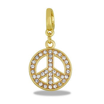 Drop, Rose Gold CZ Peace Drop, Set/2