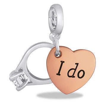 Drop, Wedding Ring Duo ("I Do") Drop, Set/2