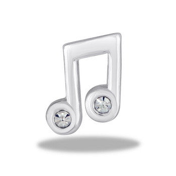 Large Charm, Silver Music Note Large Charm, Set/2