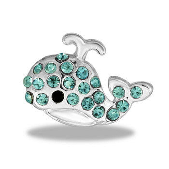 Large Charm, CZ Whale, Set/2