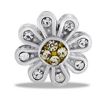 Large Charm, CZ Daisy, Set/2