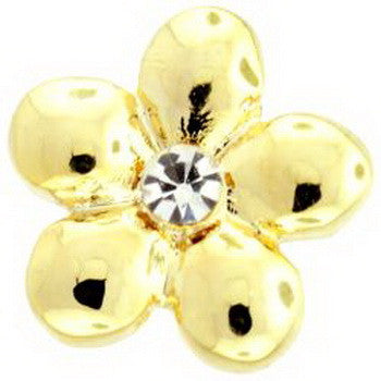 Charm, Flower, Gold   Set/3