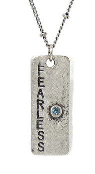 Carded Petite Chain Necklace, Fearless