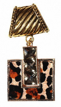 SCARF ENHANCER, LEOPARD, SQUARE