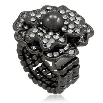 Stretch, Ring, Rose, Antique Cubic Zirconia