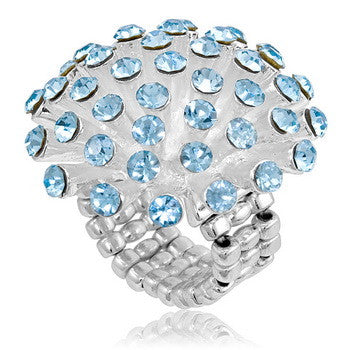 Stretch Ring, Starburst Blue