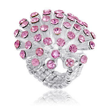 Stretch Ring, Starburst Pink