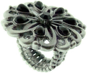 Stretch Ring, Black Baroque