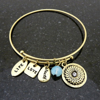 Bracelet, Love, Friend, Gold