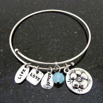 Bracelet, Love, Daughter, Silver