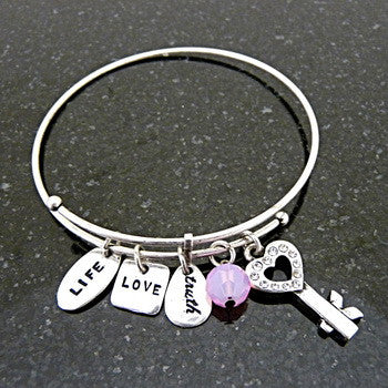 Bracelet, Love, Forever Key, Silver