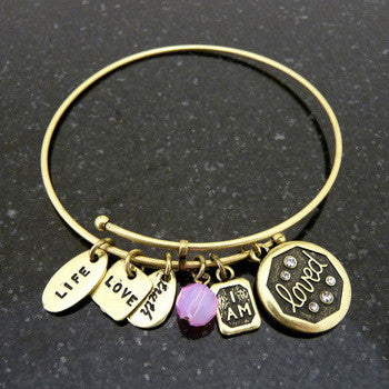 Bracelet, Empowerment, I am Loved, Gold