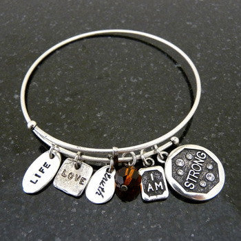 Bracelet, Empowerment, I am Strong, Silver