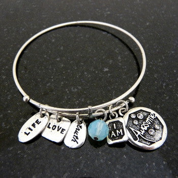 Bracelet, Empowerment, I am Awesome, Silver