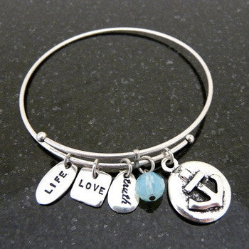 Bracelet, Faith, Anchor, Silver