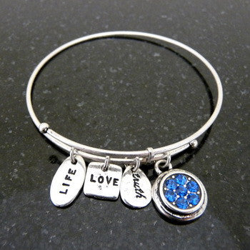 Bracelet, Birthstone, September, Silver