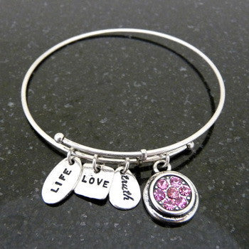 Bracelet, Birthstone, October, Silver