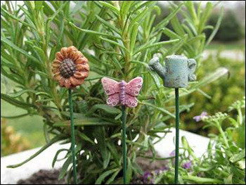 MINI GARDEN STAKES W/PICK, SET/3